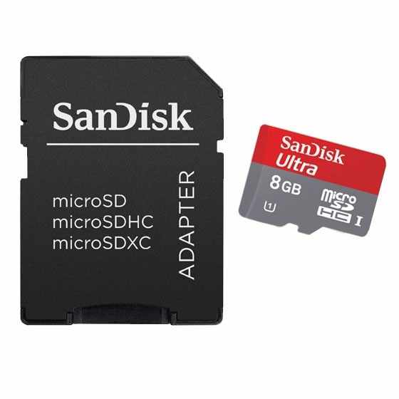 Sandisk Micro Sd Ultra Microsdhc 8gb  Sd Adapter